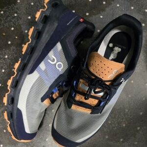 On Running Women's Blue and Grey Athletic Shoes